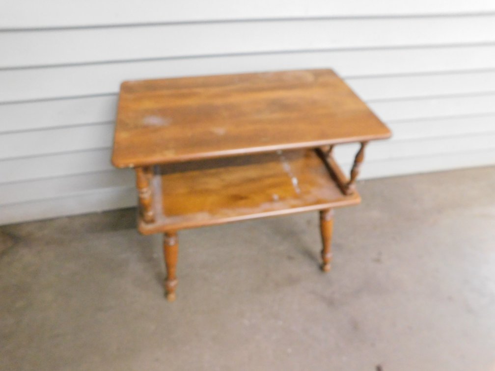 Baumritter wood  End Table 25" x 15" x 23 1/2" T