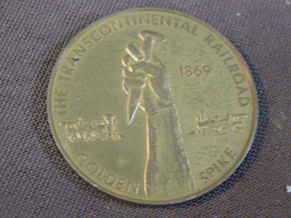 The Transcontinental Railroad Golden Spike Token