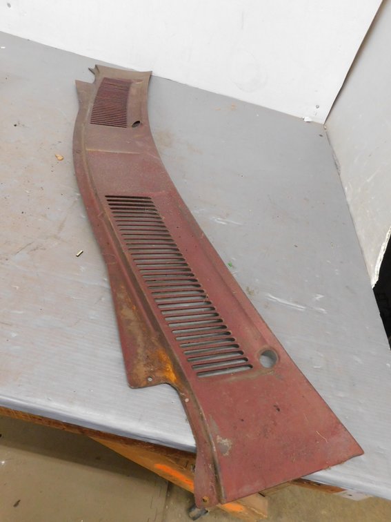 Vintage Metal Wiper Cowl Panel