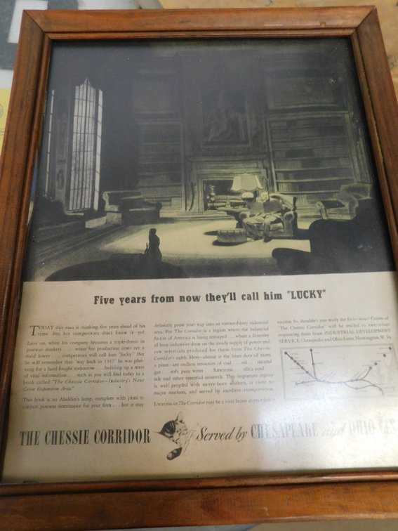 Framed Magazine Advertisement 12" x 15"
