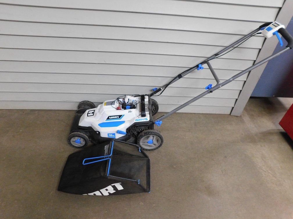 Hart 16" Push Mower with Catcher Bag, Missing Battery Cover