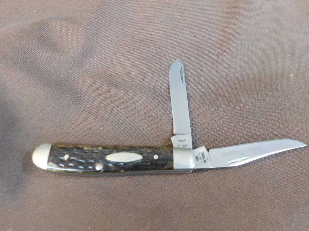 1980 Case Brown Bone, Minnie Trapper Knife, Stainless