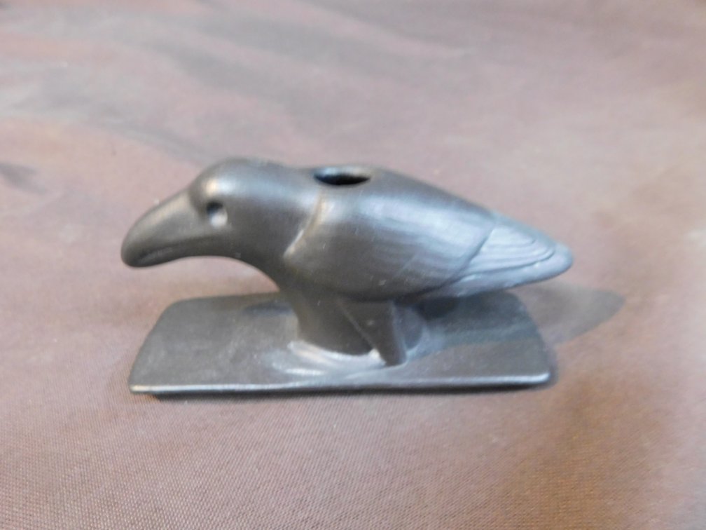 Bird Shaped Effigy Pipe 4" L