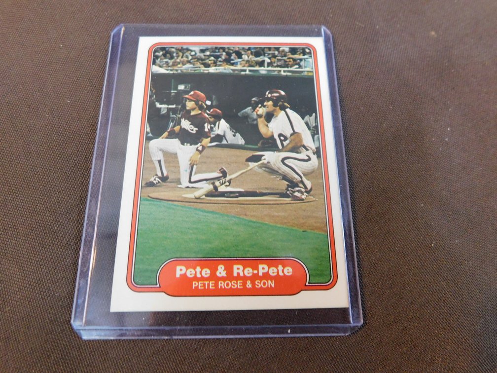 1982 Fleer, Pete Rose & Son Ball Card #640