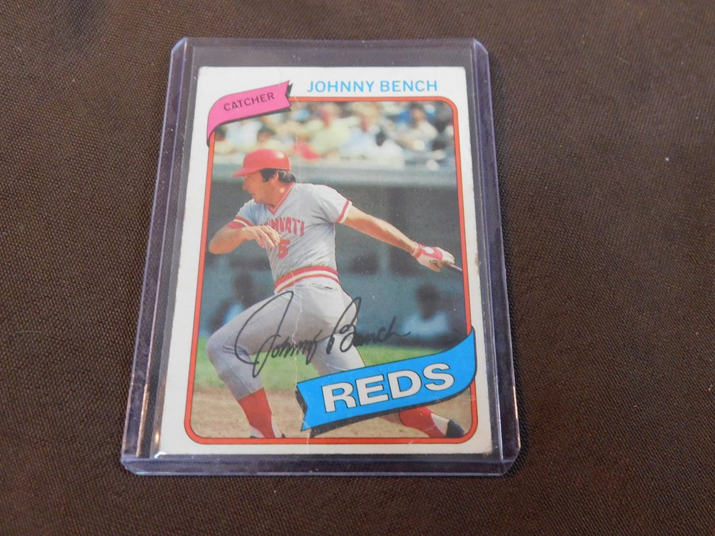 1980 Topps, Johnny Bench Ball Card #100