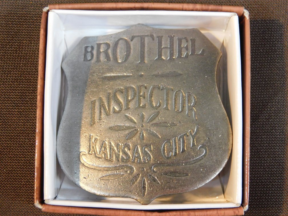 Brothel Inspector Kansas City Badge 2"