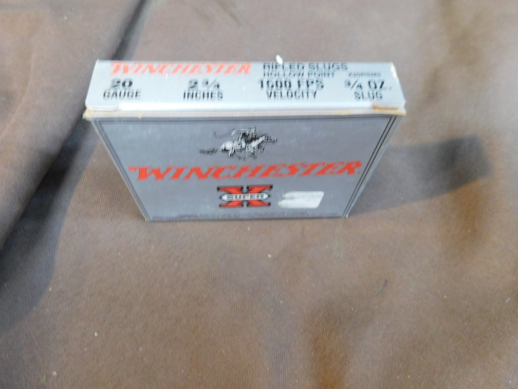 Winchester Rifled Slugs 20 Gauge 2 3/4" Ammo, 5 Rounds
