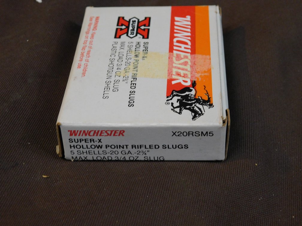 Winchester Super-X Hollow Point Rifled Slugs 20 Gauge Ammo, 5 Rounds
