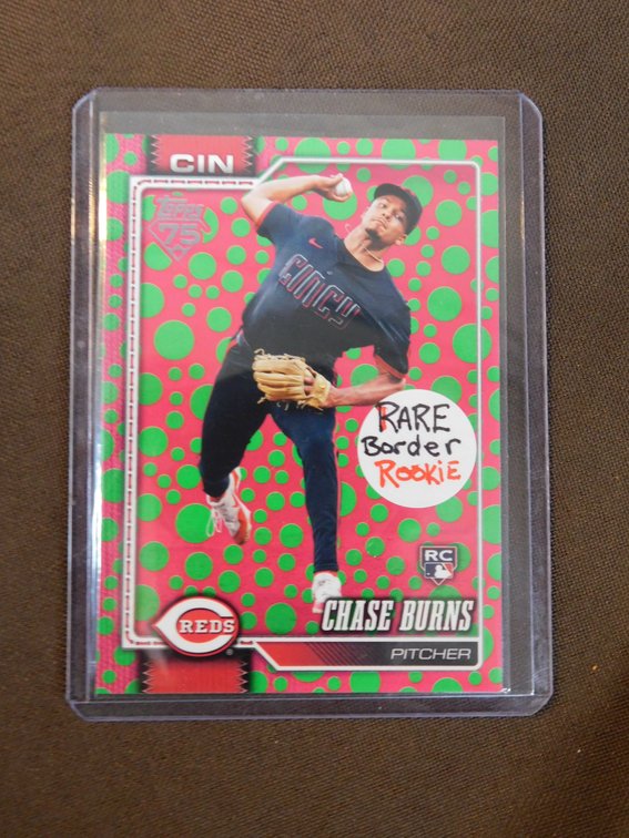 2026 Topps, Chase Burns Rare Border Rookie Card #312