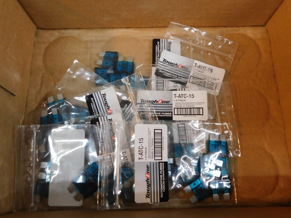 Lot of assorted ToughOne 15 amp fuses