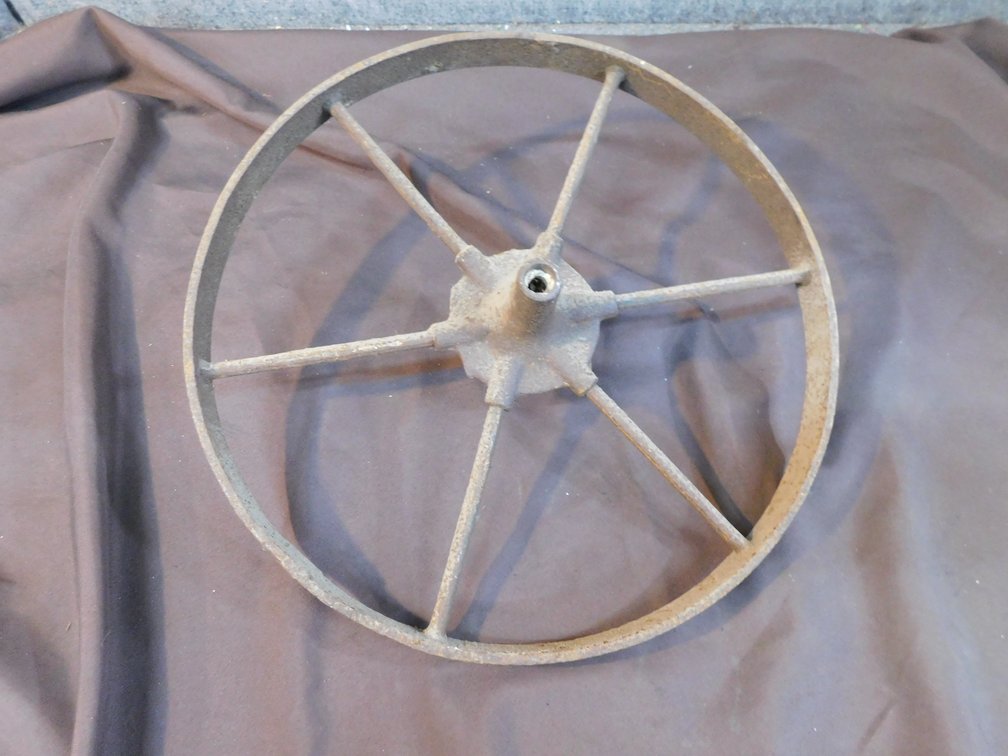 Steel wheelbarrow wheel 16in