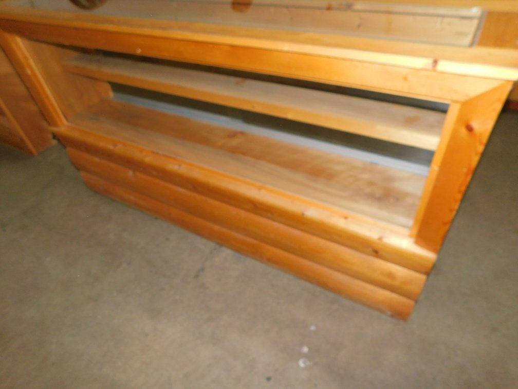 6ft x 16" x 40" T Two Drawer Display Cabinet with Sliding Glass Doors