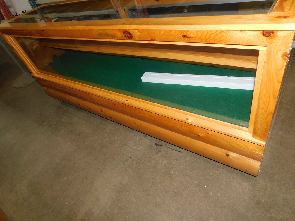 8ft x 24" x 40" T Four Drawer Display Cabinet with Sliding Glass Doors