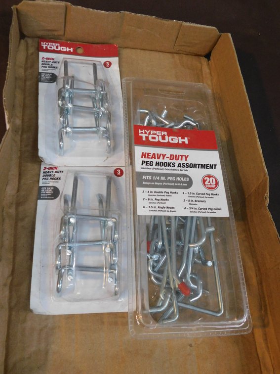 Lot of Hyper Tough Peg Hooks