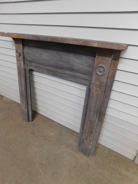 Vintage wooden mantle piece 52"x7"x49"