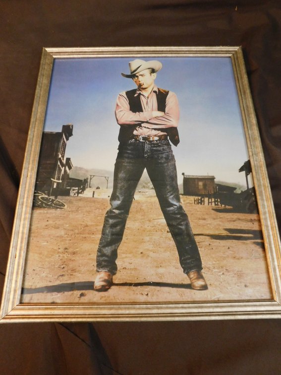 Framed James Dean Artwork 17 1/2" x 21 1/2"