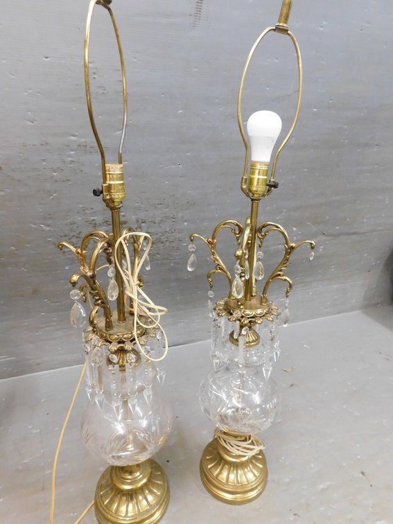 Two 39" T Table Lamps With