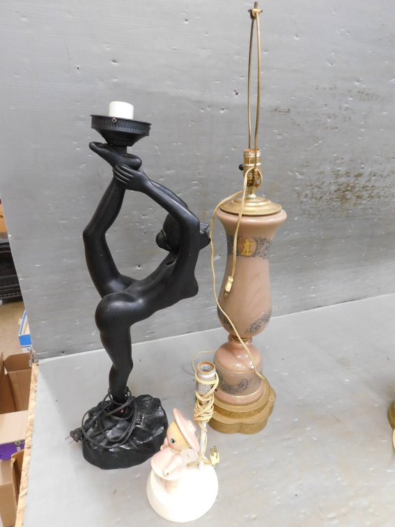Three Lamps Two Have Damage