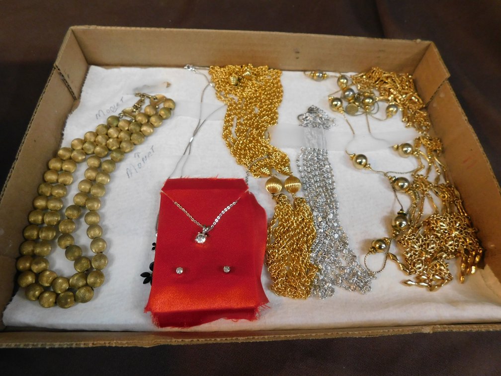Assorted Costume Jewelry Necklaces, One Monet Necklace