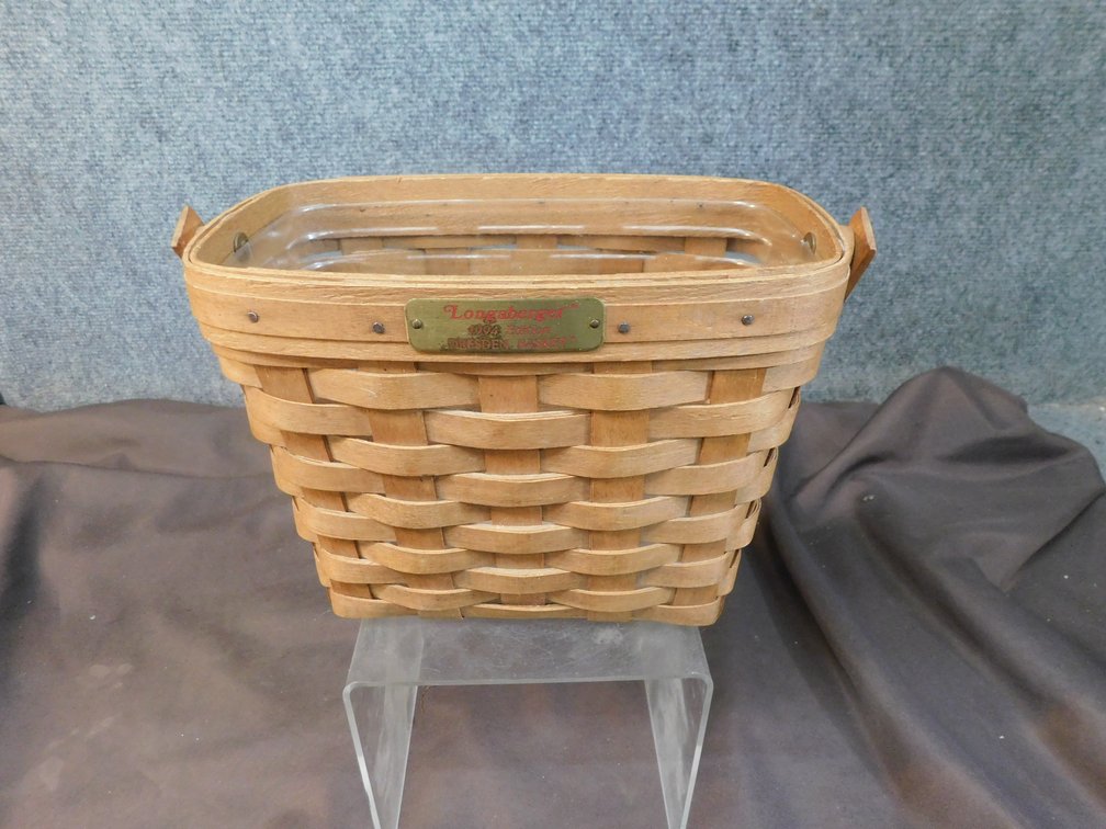 1994 Longaberger Basket with Protector 5" x 9" x 6 1/2"
