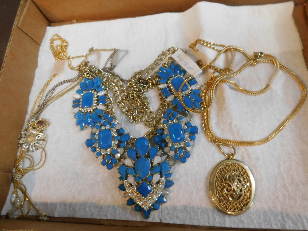 Costume Jewelry Necklaces, One is 14K Gold Plated