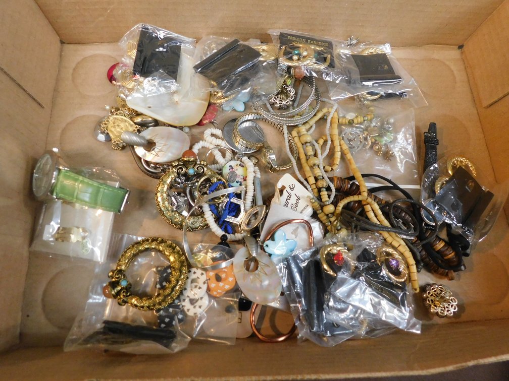 Lot of Assorted Costume Jewelry, Earrings, Watches etc.