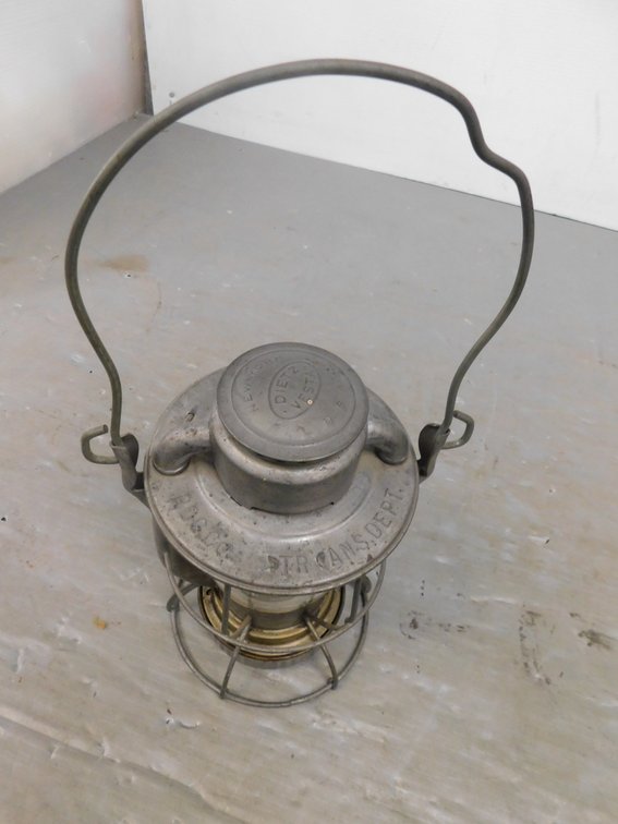 Dietz Vesta RDG Trans. Dept with Date Marked Dietz Globe 10" T
