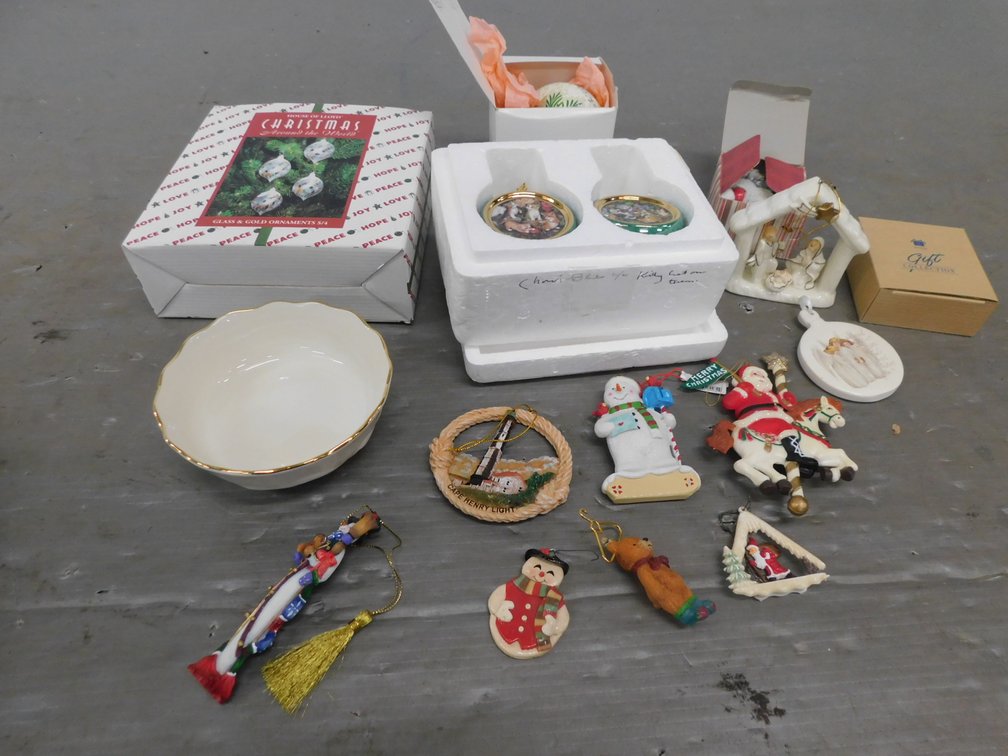 Assorted Ornaments, Lenox Piece etc.
