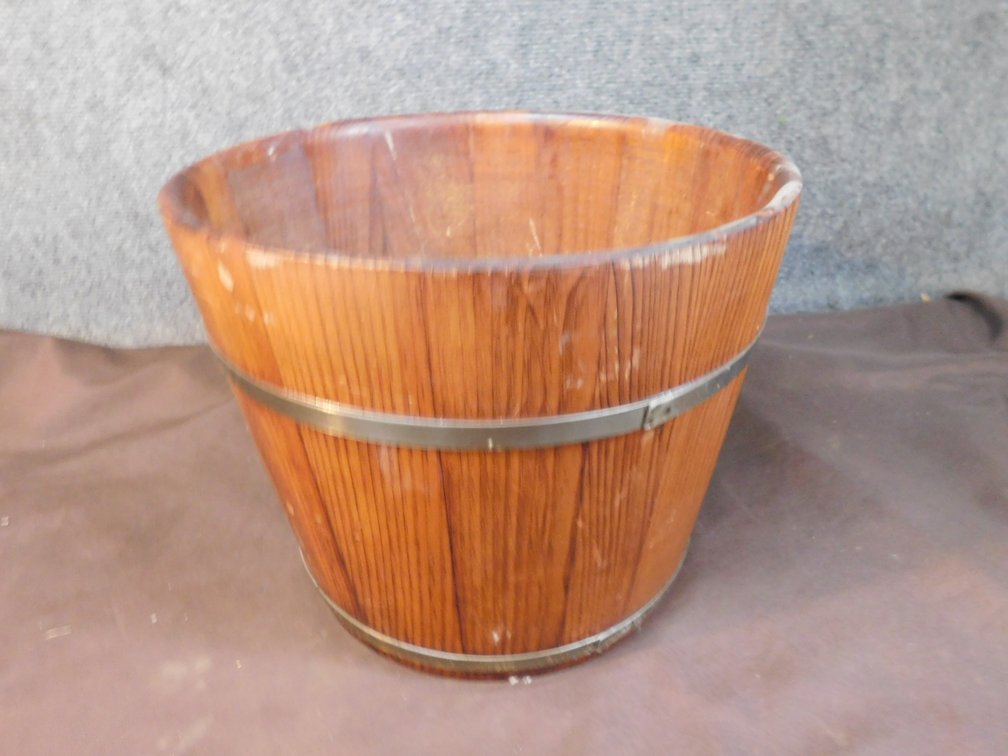 Wooden Bucket 12" x 10" T