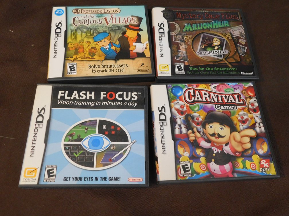 Four Nintendo DS Video Games