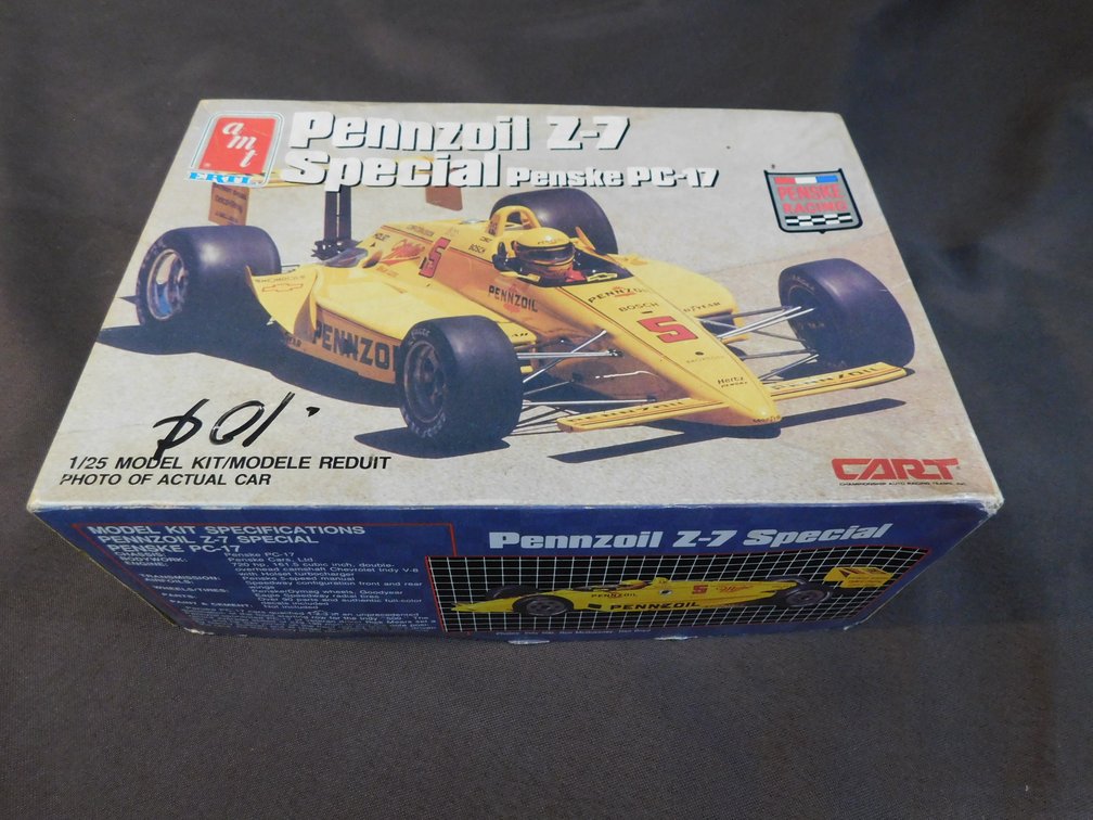 AMT Pennzoil Z-7 Special Penske PC-17 1/25 Model Kit, Unsure if Complete