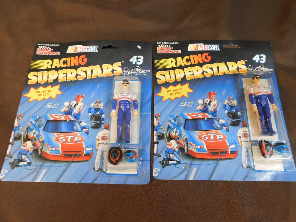 Two Nascar Richard Petty Collectible Action Figures