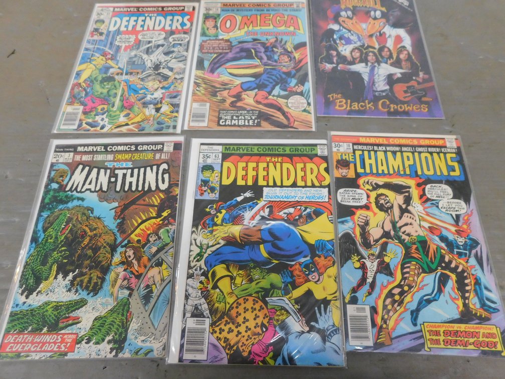 Six Assorted Marvel Comics