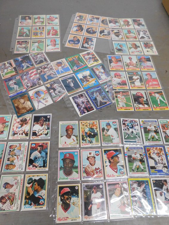 Lot of Assorted Collectible Sports cards in Sleeves