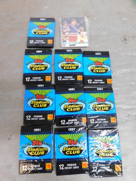 1991 Topps Stadium Club Premium Hockey Cards, Sealed Packages