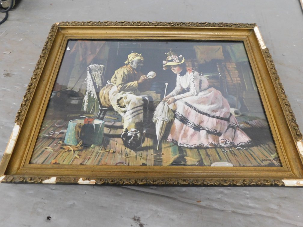 Vintage Framed Artwork 19" x 25"
