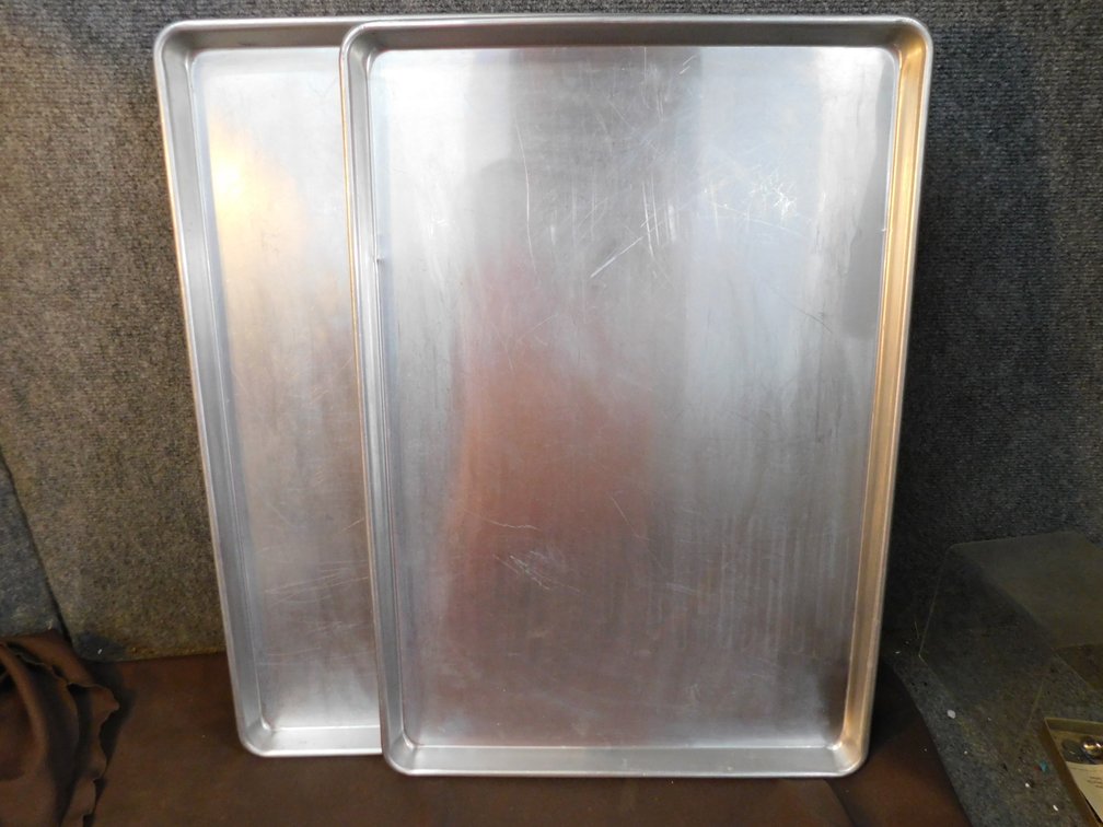 Two Aluminum Sheet Pans 18" x 26"