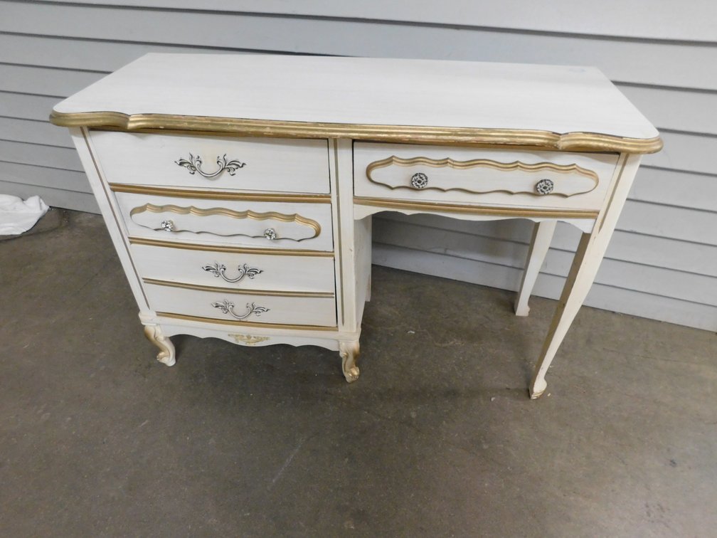 44" x 17" x 30" Desk with Four Drawers