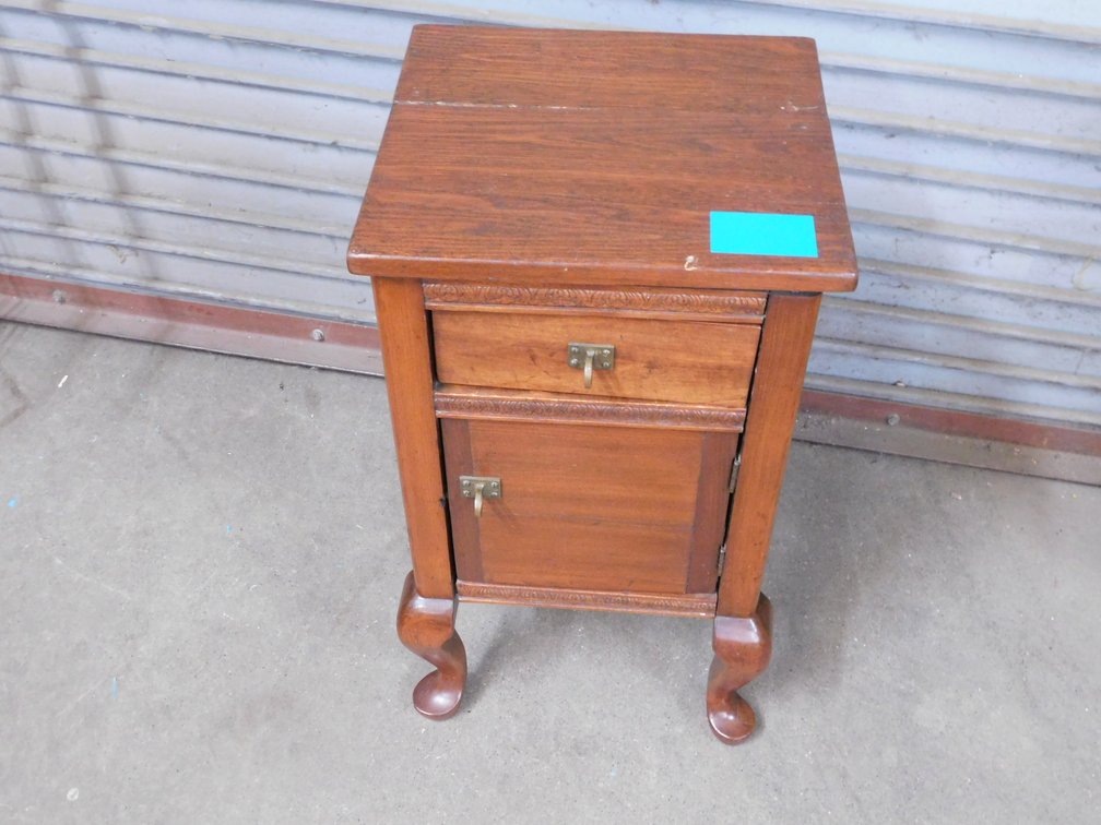 Wood Night Stand 13 1/4" x 14 1/4" x 27" T