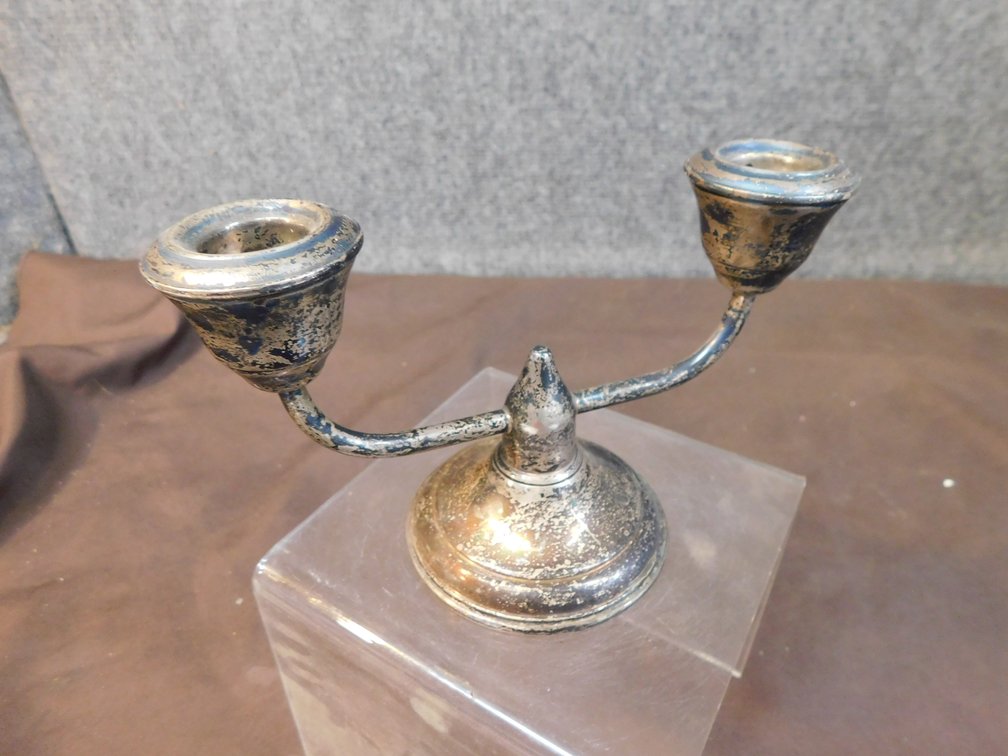 Sterling Silver Filled Candle Holder