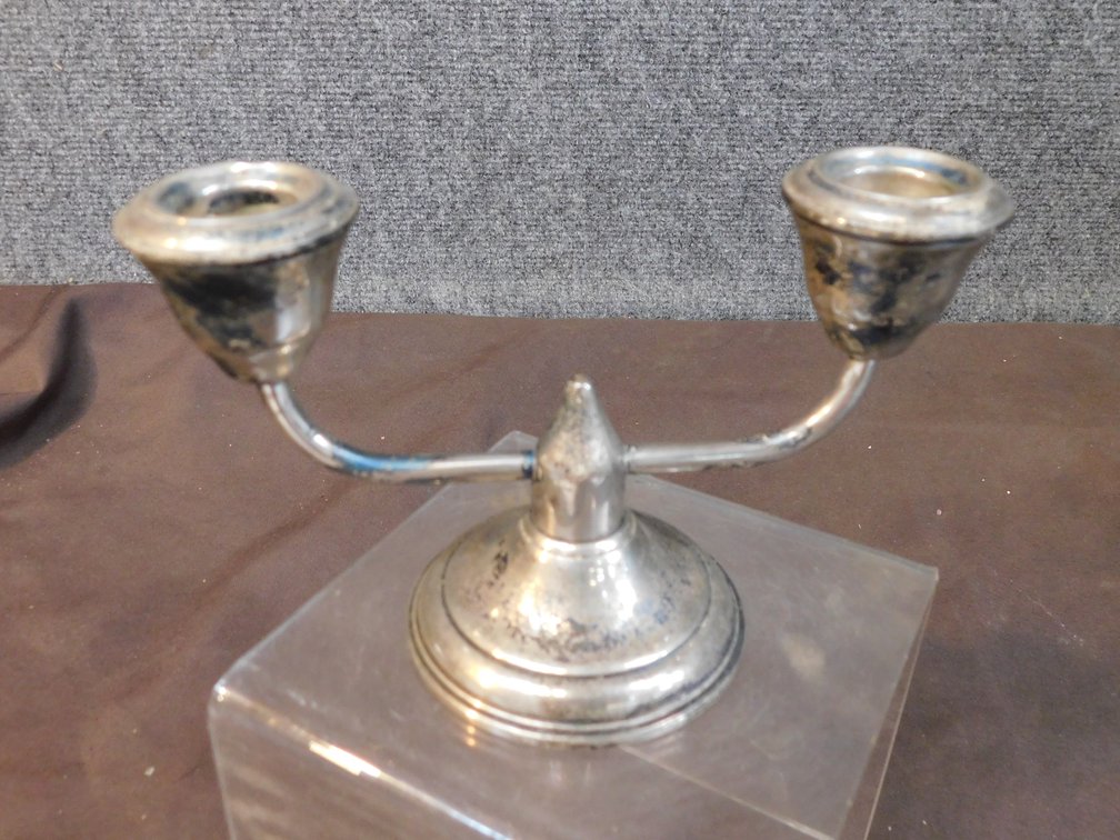 Sterling Silver Filled Candle Holder