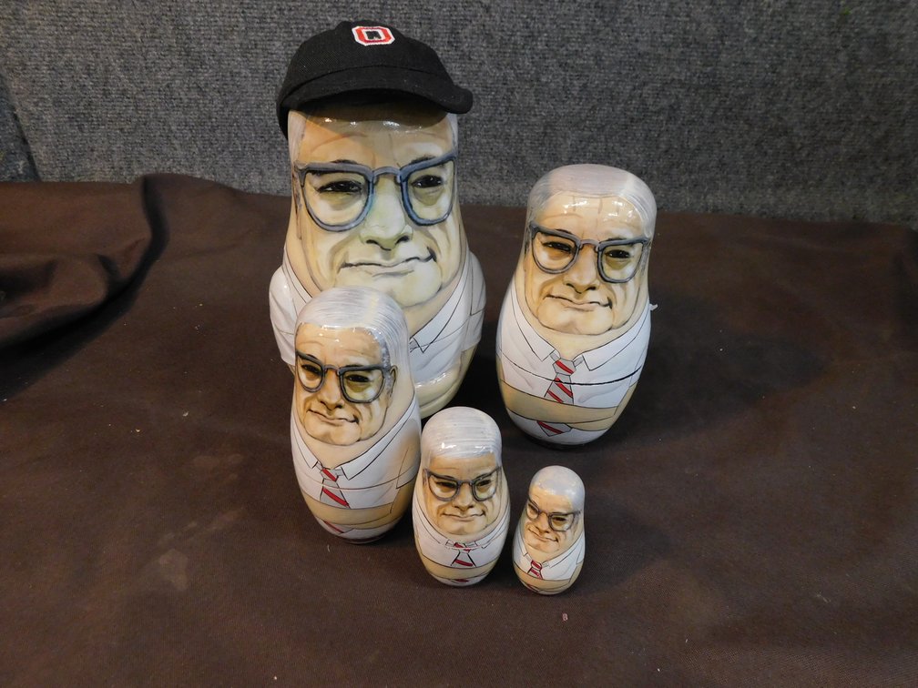 "Legends of the Shoe" Woody Hayes Stackerdoll 10960 of 50,000 8" T