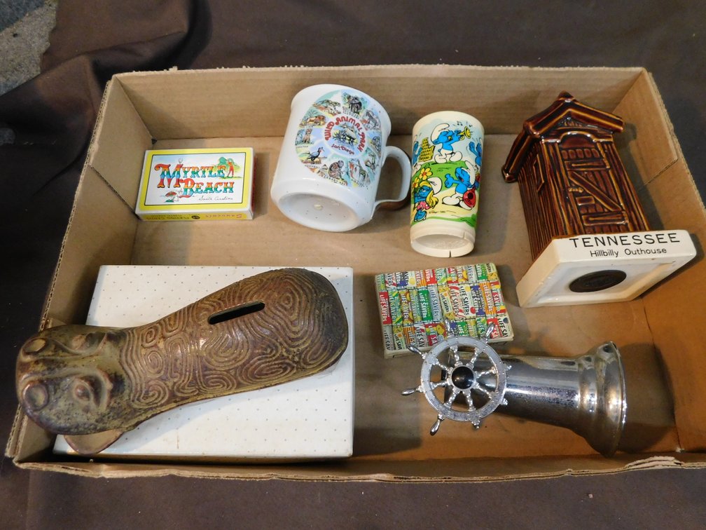 Souvenir Banks, Playing Cards, Souvenir Mug, Smurf Cup
