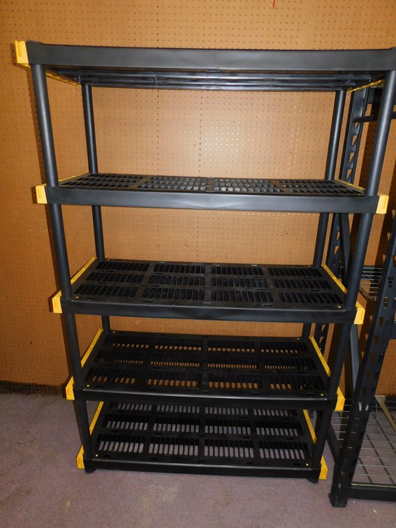 Plastic Storage Shelf 4ft W x 6ft T