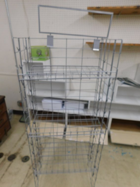 Wire Store Rack 24" W x 6ft T