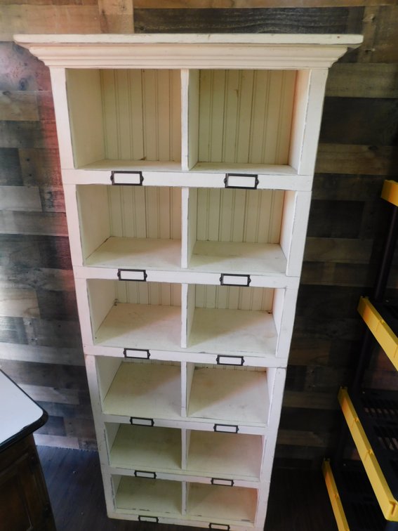Wood Display Cabinet 26" W x 68 1/2" T