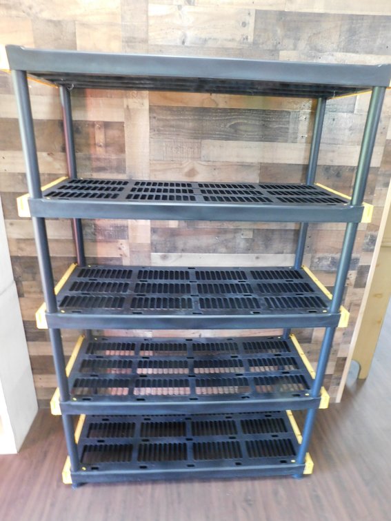Plastic Storage Shelf 4ft W x 6ft T