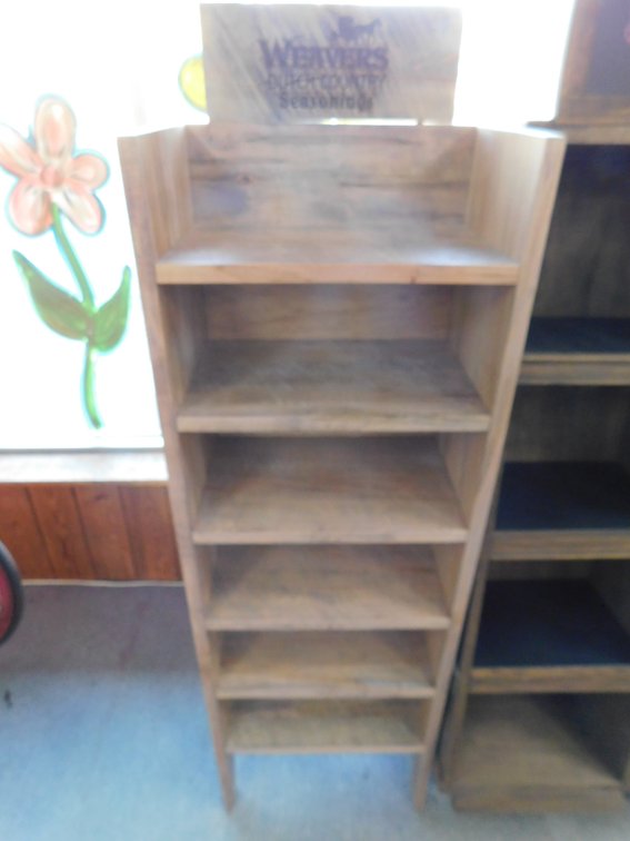 Weaver Seasoning Wood Display 18" W x 61" T