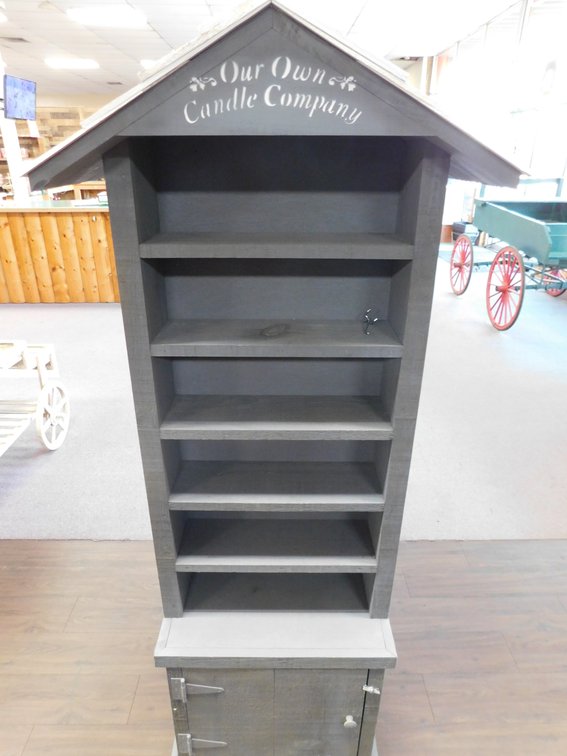 Our Own Candle Company Display with Storage 22" W x 68" T Double Sided
