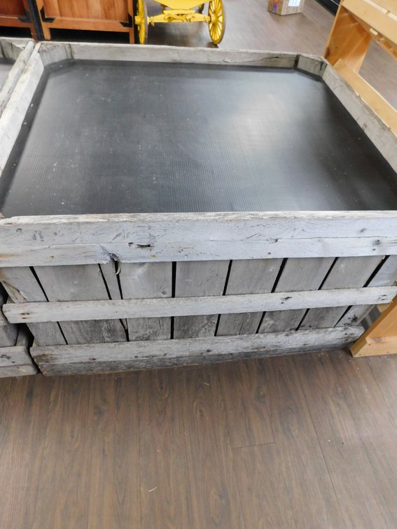 Wood Apple Crate Used Crate Converted to Display 42" x 47" x 29 1/2" T